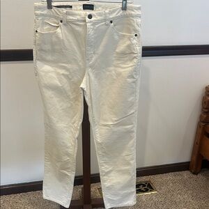 Talbots Cream Corduroy Jeans
